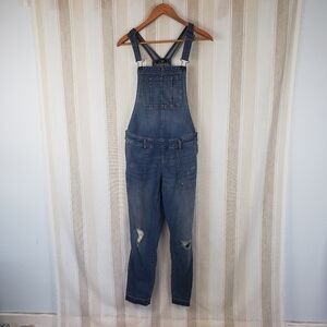 Indigo Blue Maternity Denim Jean Overalls Blue Size Small